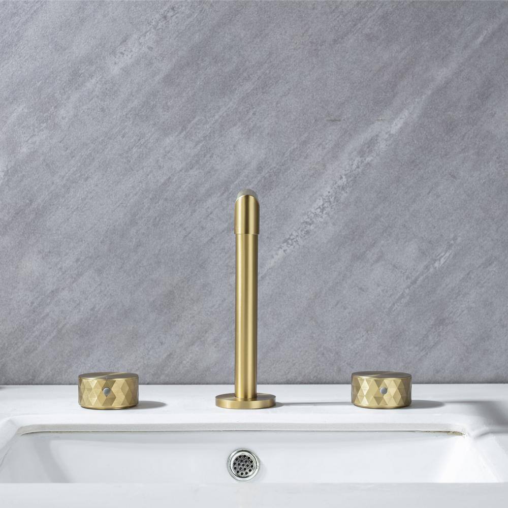 GIVING TREE 2-Handle Deck-Mount Modern Roman Tub Faucet Trim Kit with New Fashion Switch in Brushed Brass HDLTGY0004