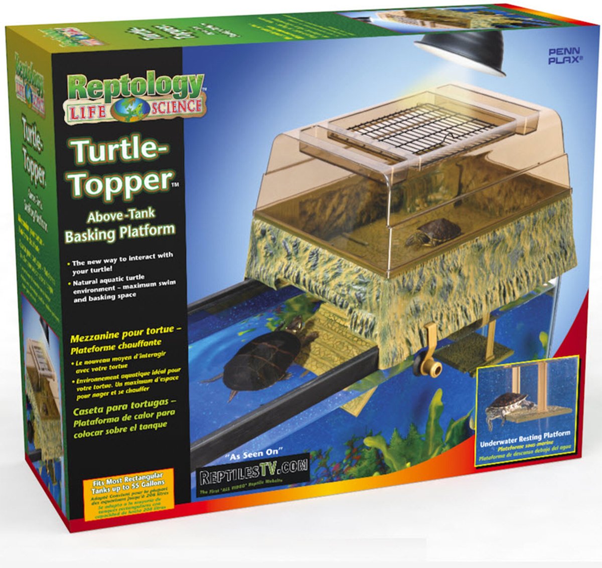 Penn-Plax Turtle Topper Above Tank Basking Platform