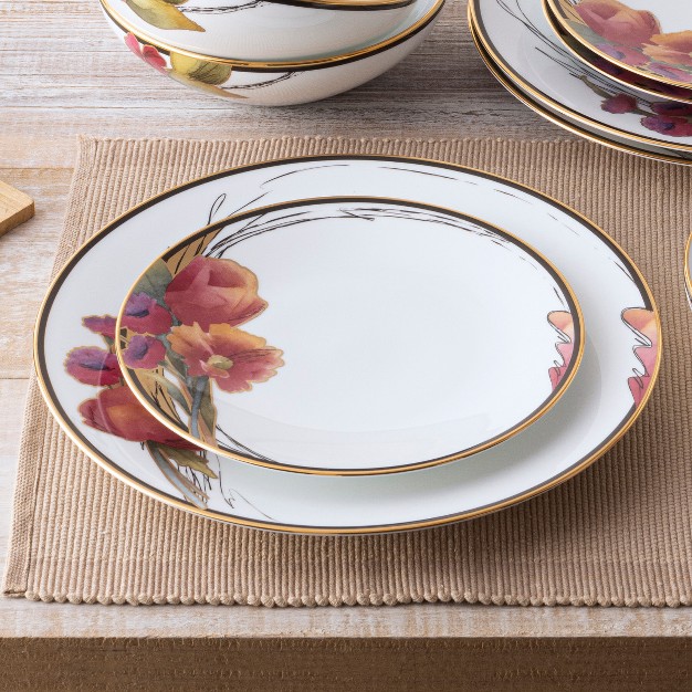 Noritake Alluring Fields Set Of 4 Dinner Plates