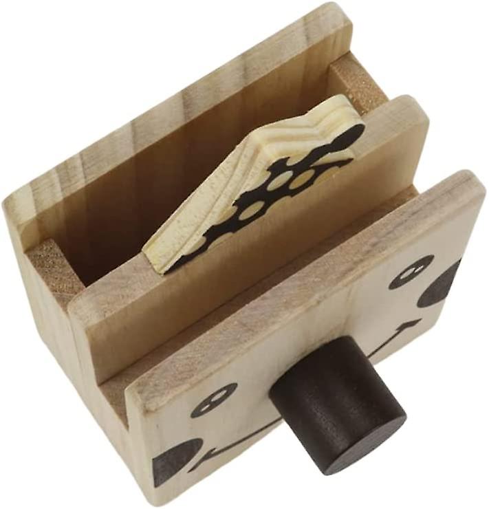Cartoon Style Wood Pencil Holder Pen Cup Eyeglasses Holder Desk Organizer For Office Desk Home Dresser Entry Desk，clown Style