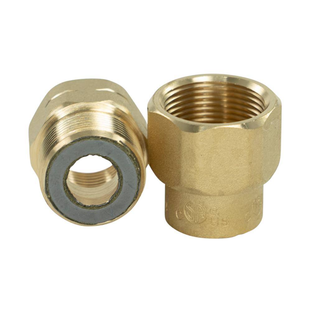 HOME-FLEX 12 in. CSST x 12 in. FIPT Brass Female Adapter 11-435-005