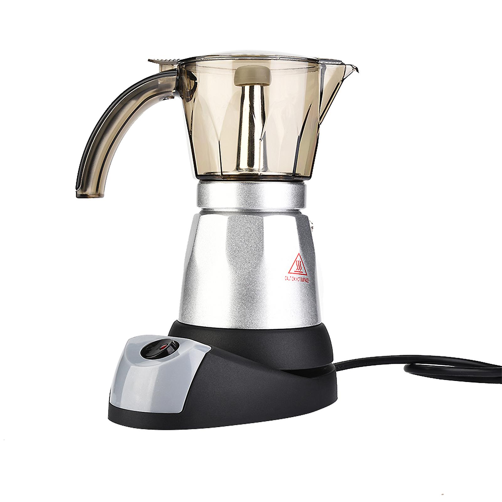 Large Capacity Electric Moka Pot Stovetop Espresso Coffee Maker Coffee Percolator EU Plug 300ml