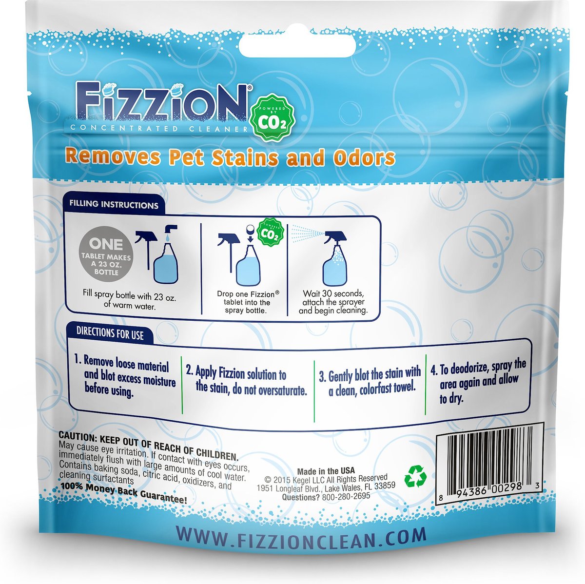 Fizzion Pet Stain and Odor Remover Refill Pouch