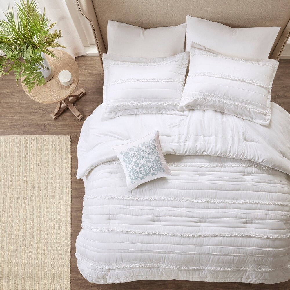 Copper Grove Burwell White Comforter Set