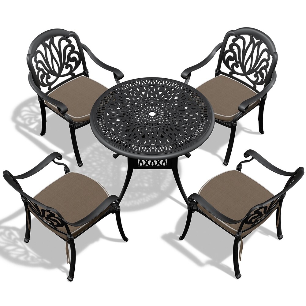 5 Piece Outdoor Dining Table Set for Patio