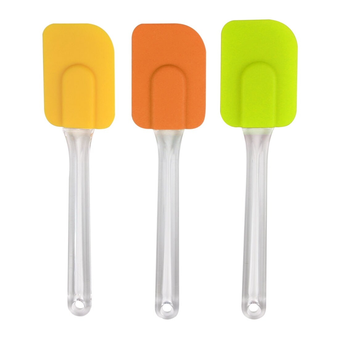 3pcs Flexible Silicone Spatula Set Heat Resistant Non Stick - 7.3