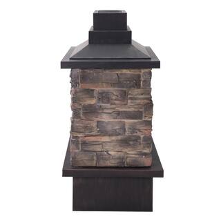 Sunjoy Electra 48.03 in. Wood Burning Fireplace A304001100