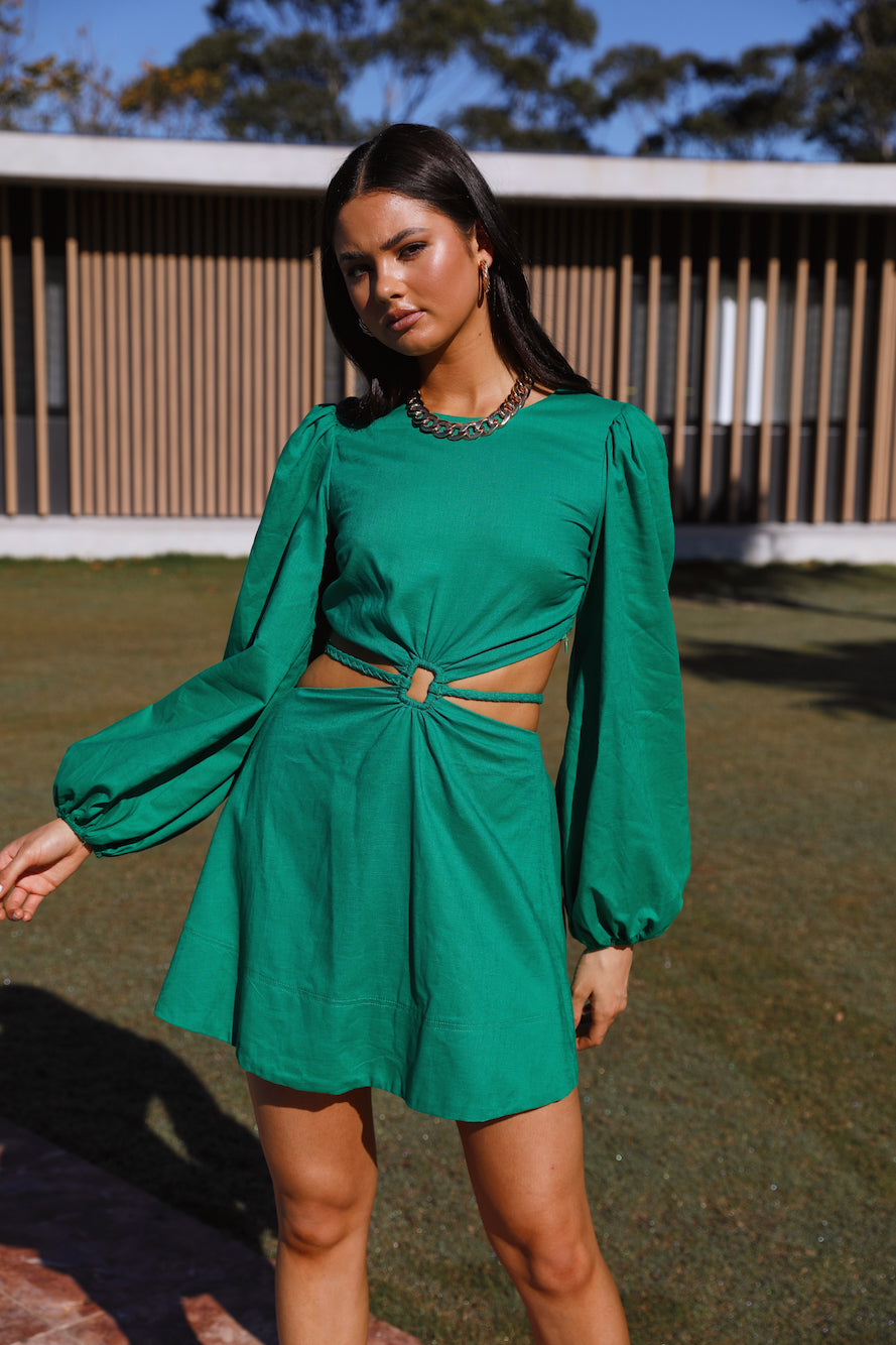 Hottest Tea Dress Green