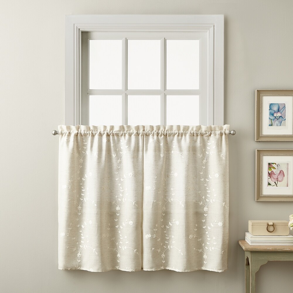 Lynette Tailored Tier Set and Valance Curtain Collection