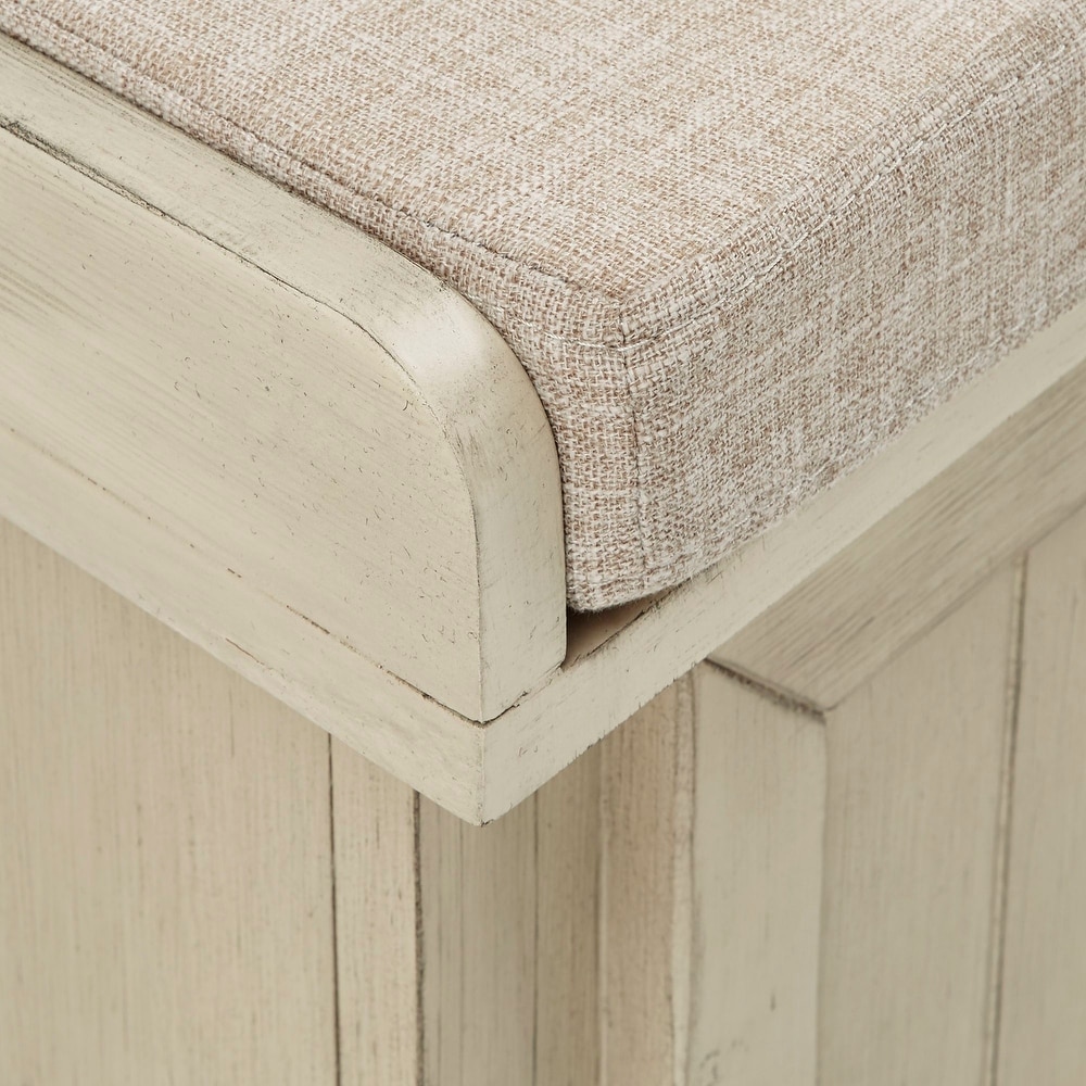 Granger Storage Bench with Linen Seat Cushion by iNSPIRE Q Classic