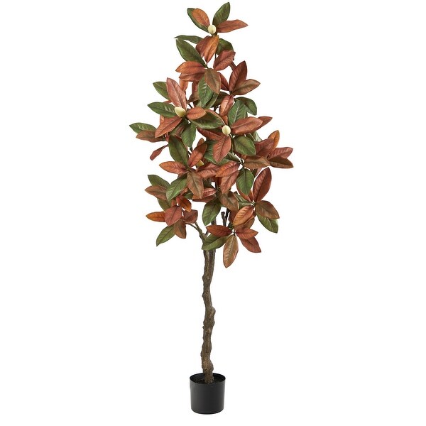 6' Fall Magnolia Artificial Tree