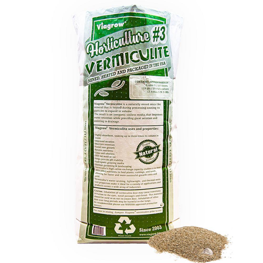 Viagrow 4 cu. ft. 29.9 Gal.113 l Horticultural Vermiculite VR4