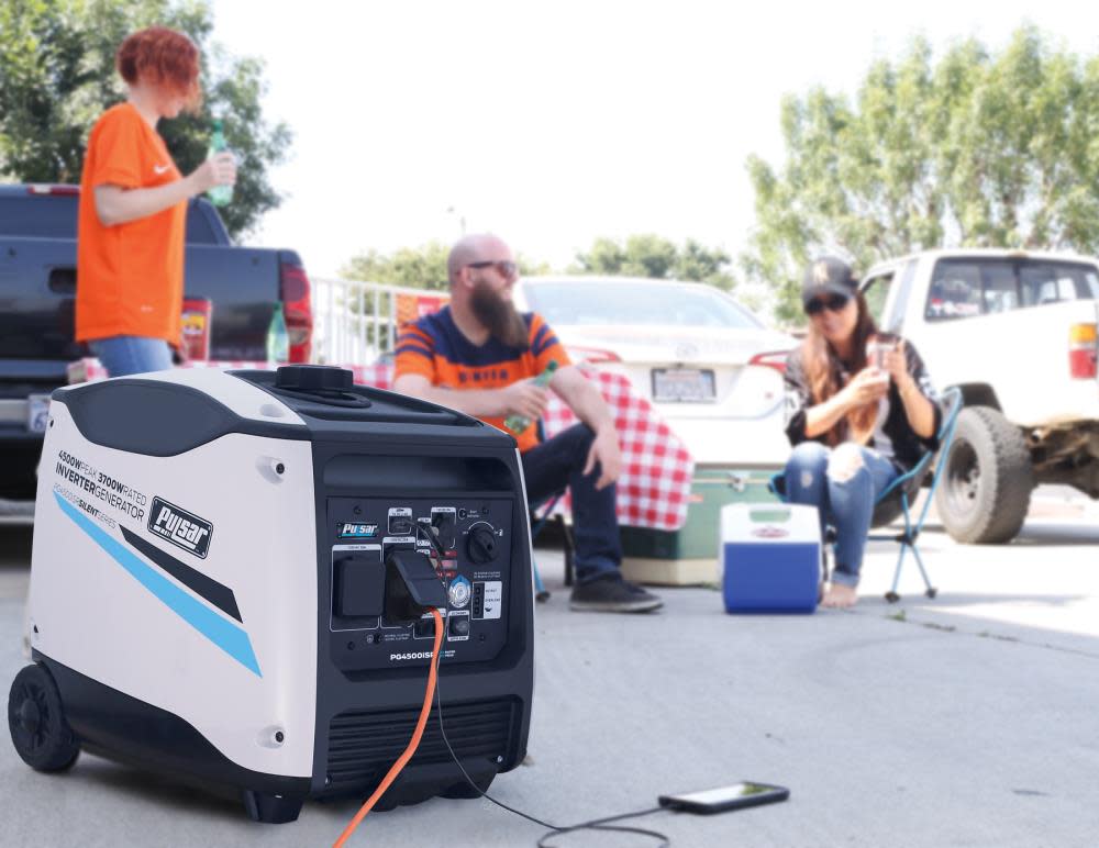 Pulsar Silent Series 4500W Peak 3700W Rated Portable Inverter Generator with Remote Start ;