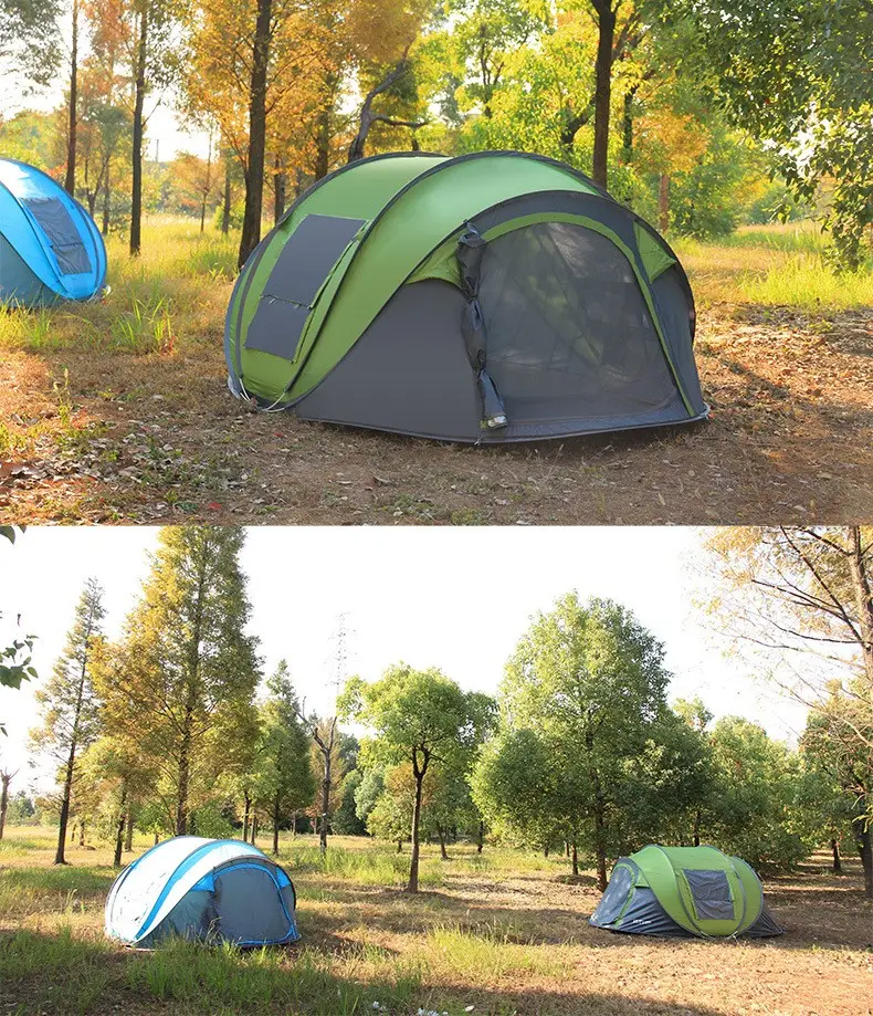 4 6 Persons Automatic Speed Open Throwing Pop Up Windproof Outdoor Camping Tent