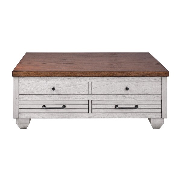 Westbrook Lift Top 2-Drawer Coffee Table