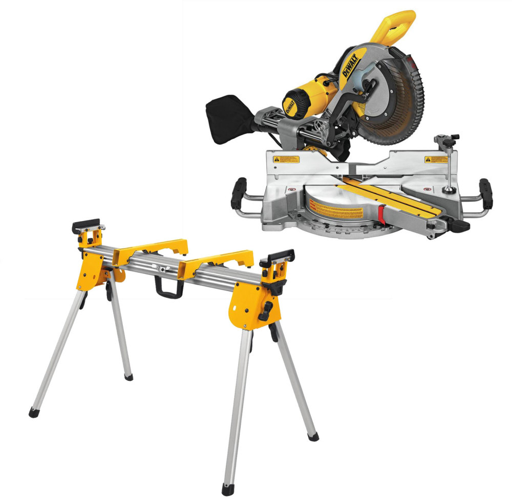 DEWALT 12 in Sliding Compound Miter Saw with Compact Miter Saw Stand DWS779-DWX724 from DEWALT