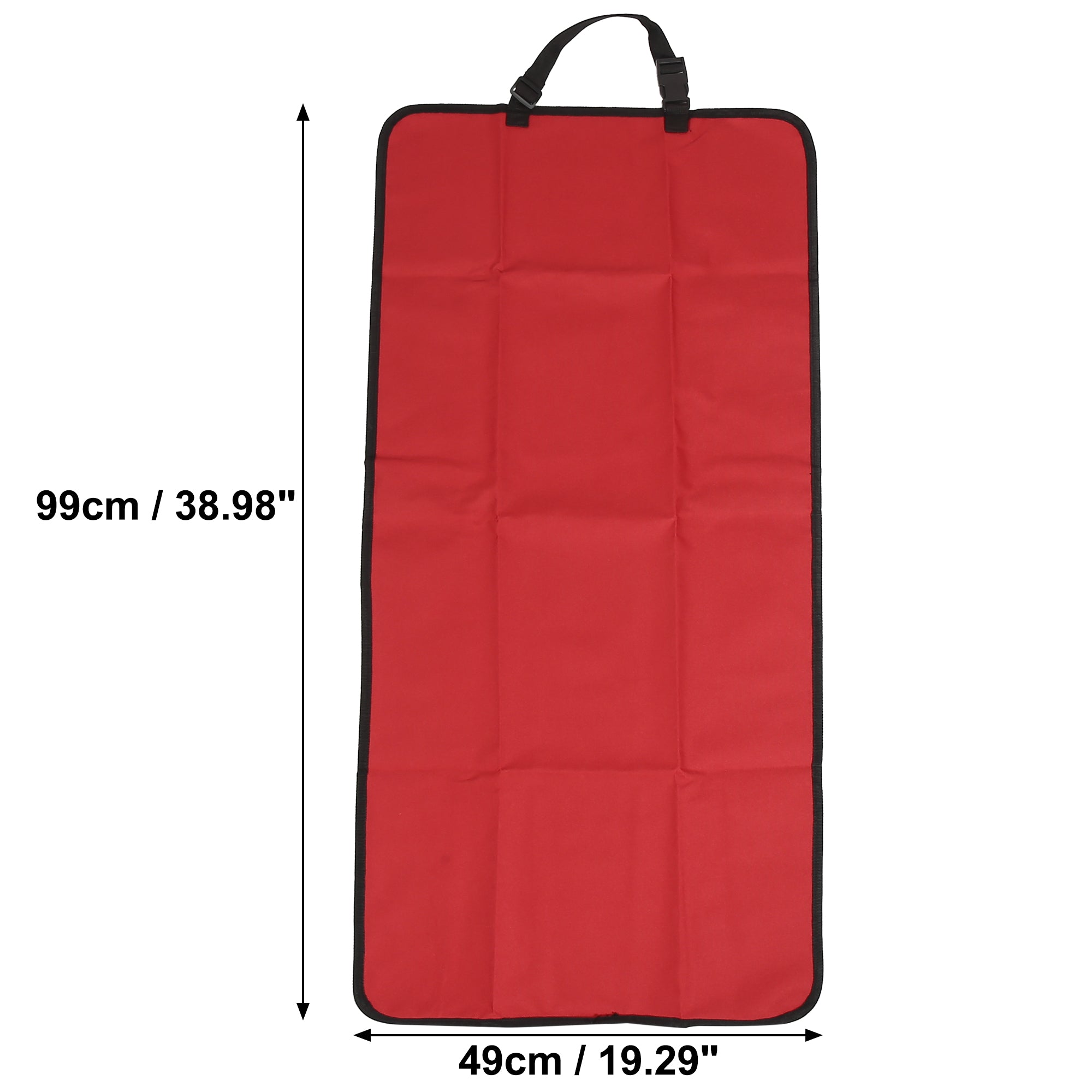 Vehicle Front Dog Back Seat Cover Pet Pad Protector Waterproof Red 99x49cm