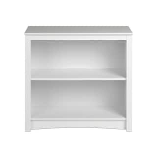 Prepac Home Office 31.5 in. W x 29 in. H x 13 in. D White 2-Shelf Standard Bookcase WDL-3229