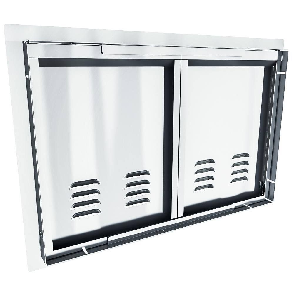 Sunstone Aruba 30 in. Stainless Steel 2-Doors Vented Access Door Unit ARU-DDV30