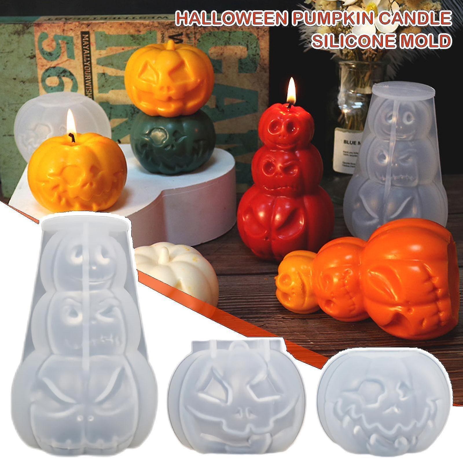 3d Christmas Pumpkin Candle Molds Silicone Mold Diy Epoxy Resin Soap Candle Cake Baking New