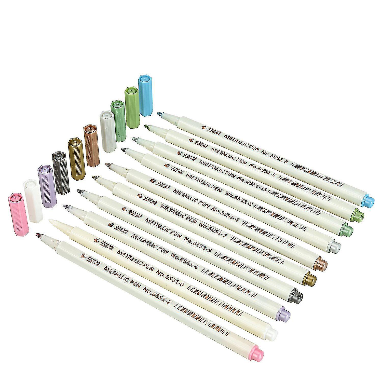 Metallic Marker Pens For Guest Book，map，adult Colouring Books