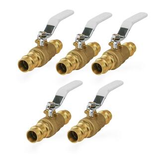 The Plumber's Choice 34 in. Press Brass Ball Valve (Pack of 5) VLV932034-5