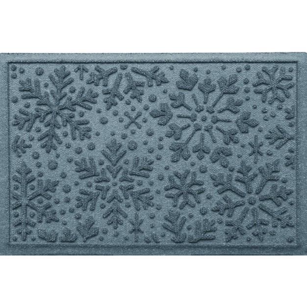 Snowflake Door Mat Bluestone