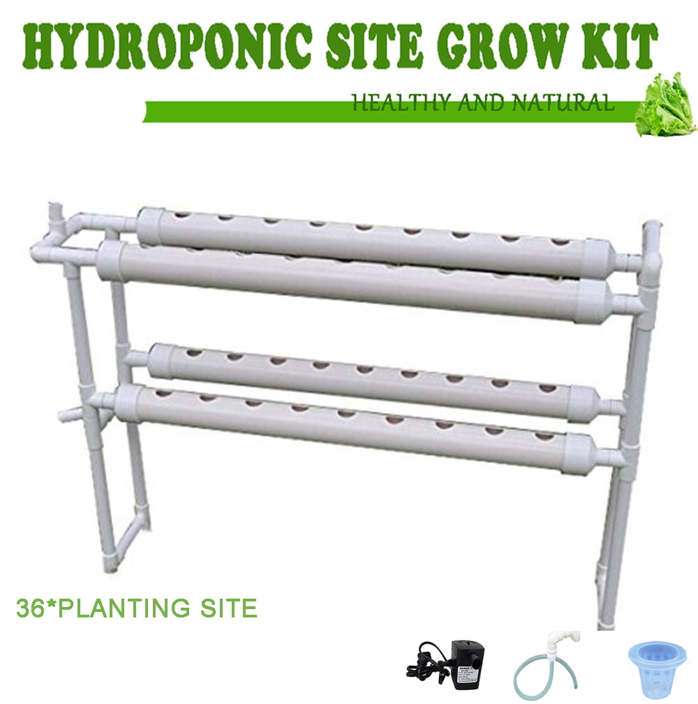 Intbuying Hydroponic Site Grow Kit 36 Holes Garden Plant System #141111