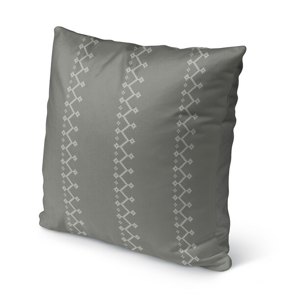 ZIPPER GREY Indoor|Outdoor Pillow By Kavka Designs