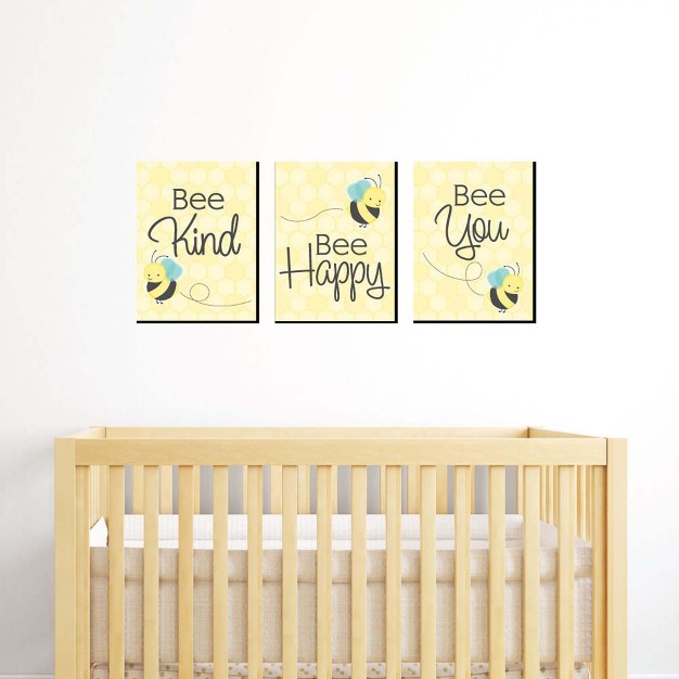 Big Dot Of Happiness Honey Bee Nursery Wall Art And Kids Room Decorations Gift Ideas 7 5 X 10 Inches Set Of 3 Prints