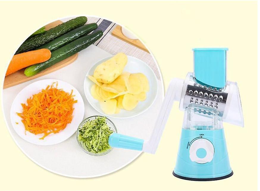 Kitchen Multifunction Vegetable Food Slicer Manual Rotary Drum Grater Chopper Multi-function Vegetable Cutting Machine