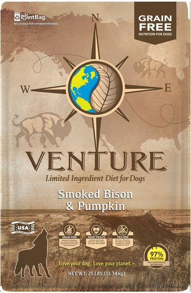 Earthborn Holistic Venture Limited Ingredient Grain-Free Smoked Bison and Pumpkin Dog Dry Food