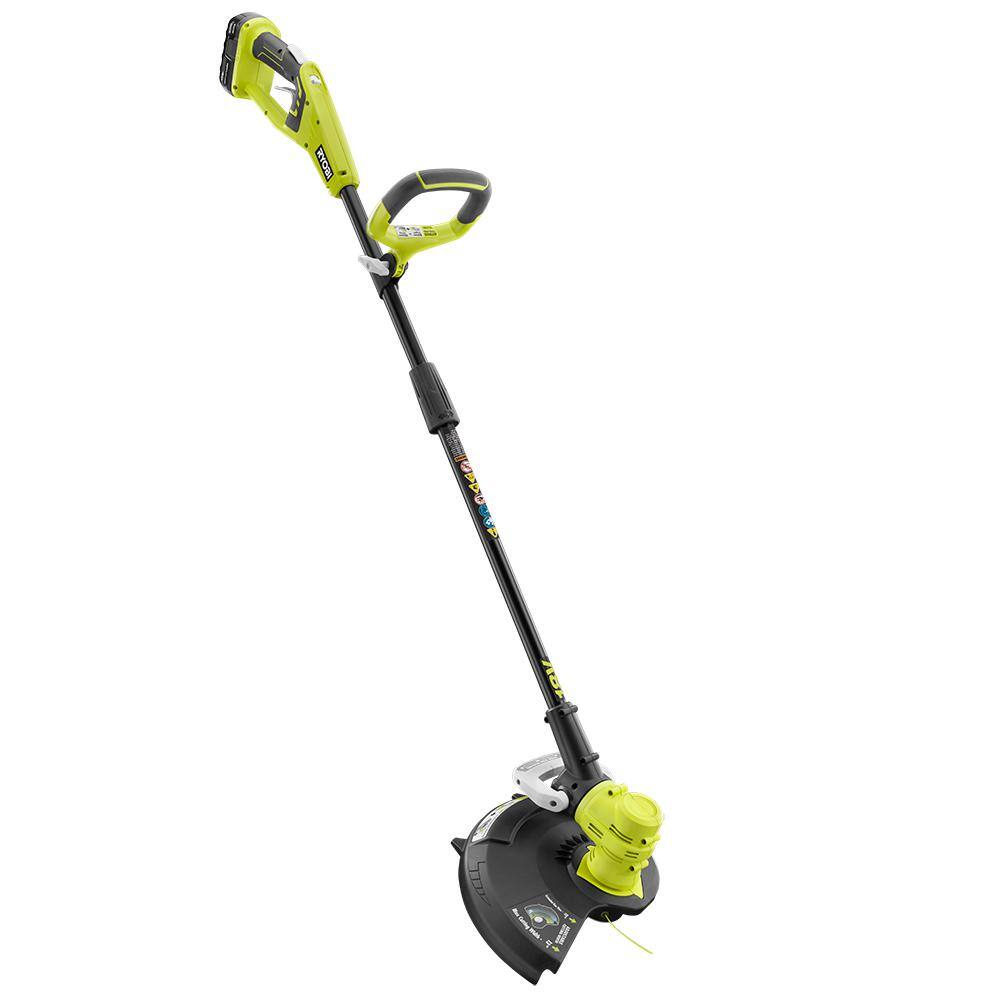 RYOBI ONE+ 18V 13 in. Cordless Battery String Trimmer Blower and Hedge Trimmer Combo Kit with 4.0 Ah Battery and Charger P2080-64x