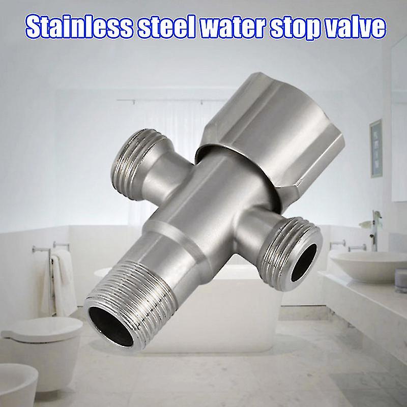 Stainless Steel Angle Valves Bathroom Sink Faucet Slotted Water Stop Valves