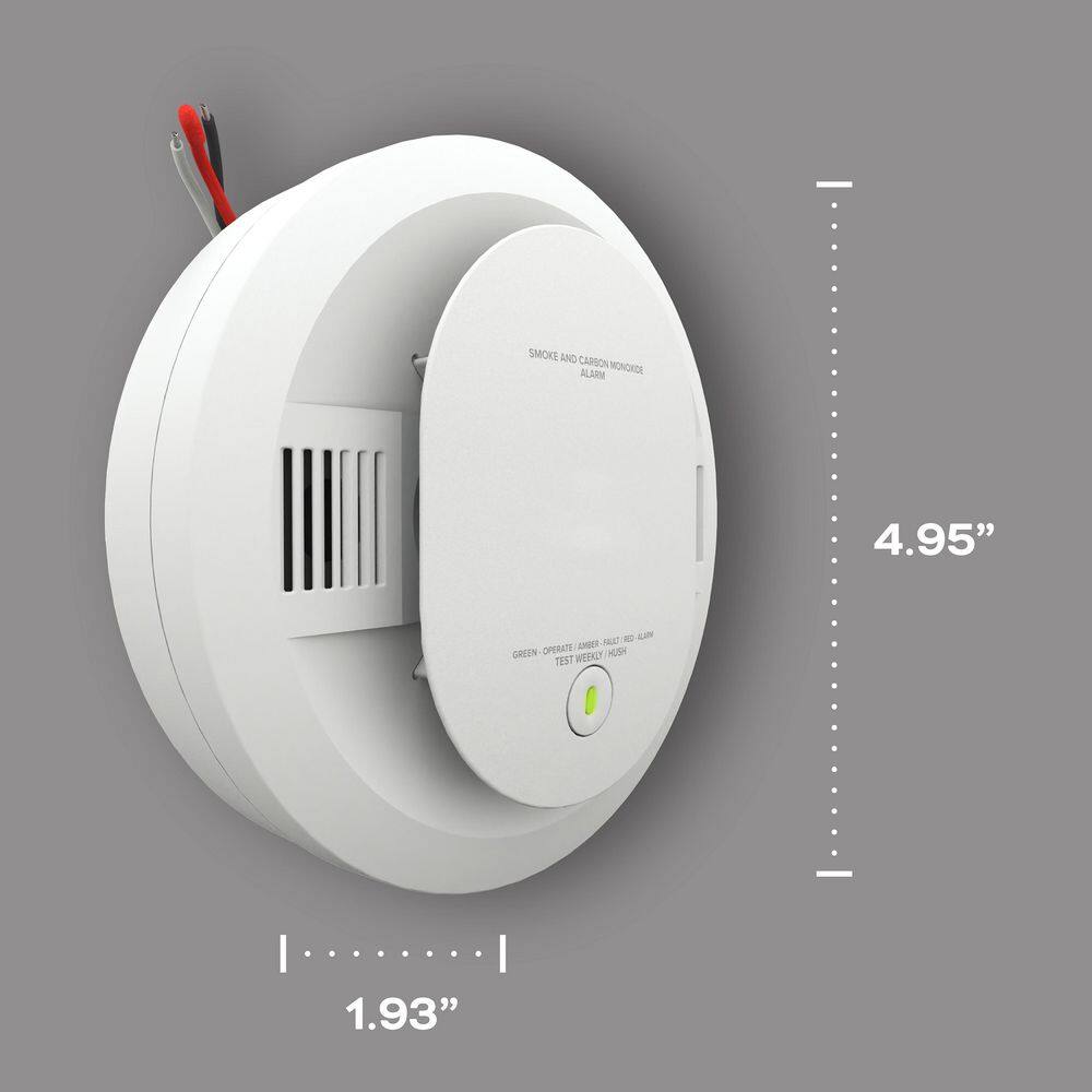 Kidde Code One Hardwired Interconnectable Smoke  Carbon Monoxide Detector with AA Battery Backup 21032251