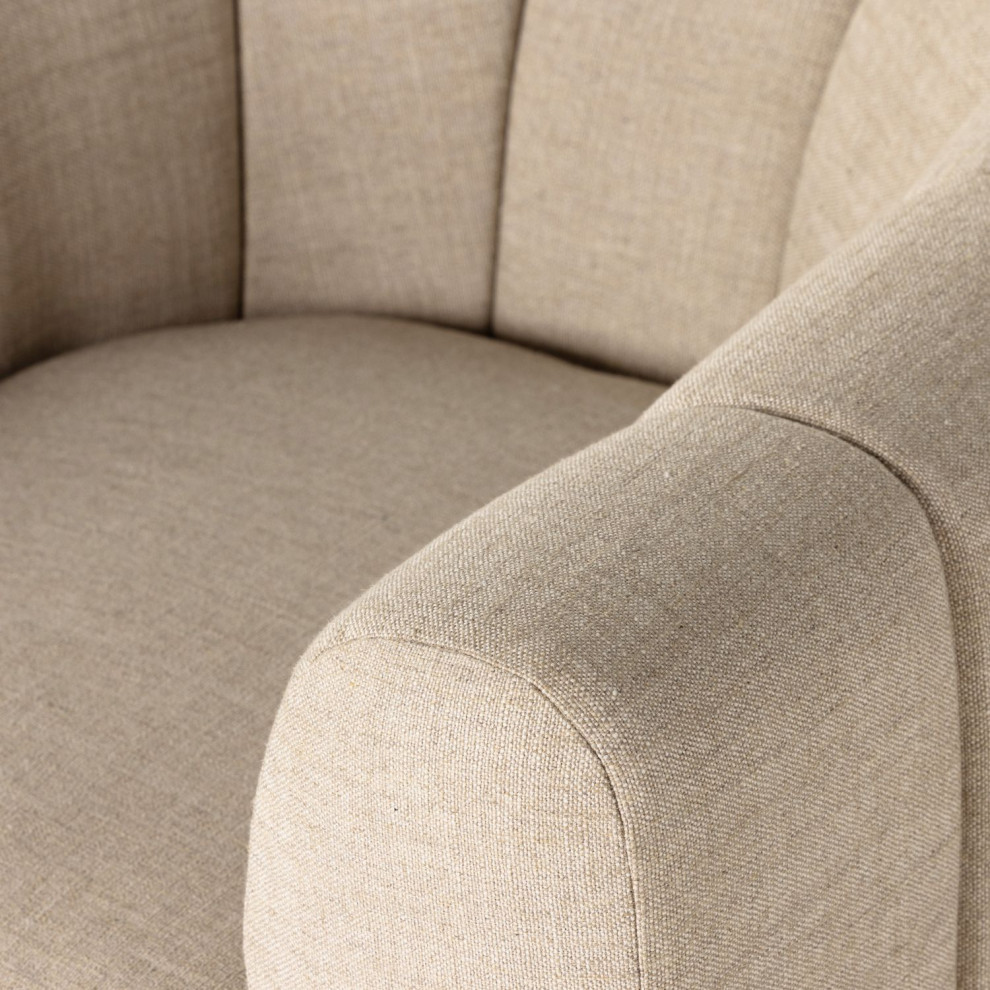 Bernadette Alcala Wheat Chair   Transitional   Armchairs And Accent Chairs   by Zin Home  Houzz