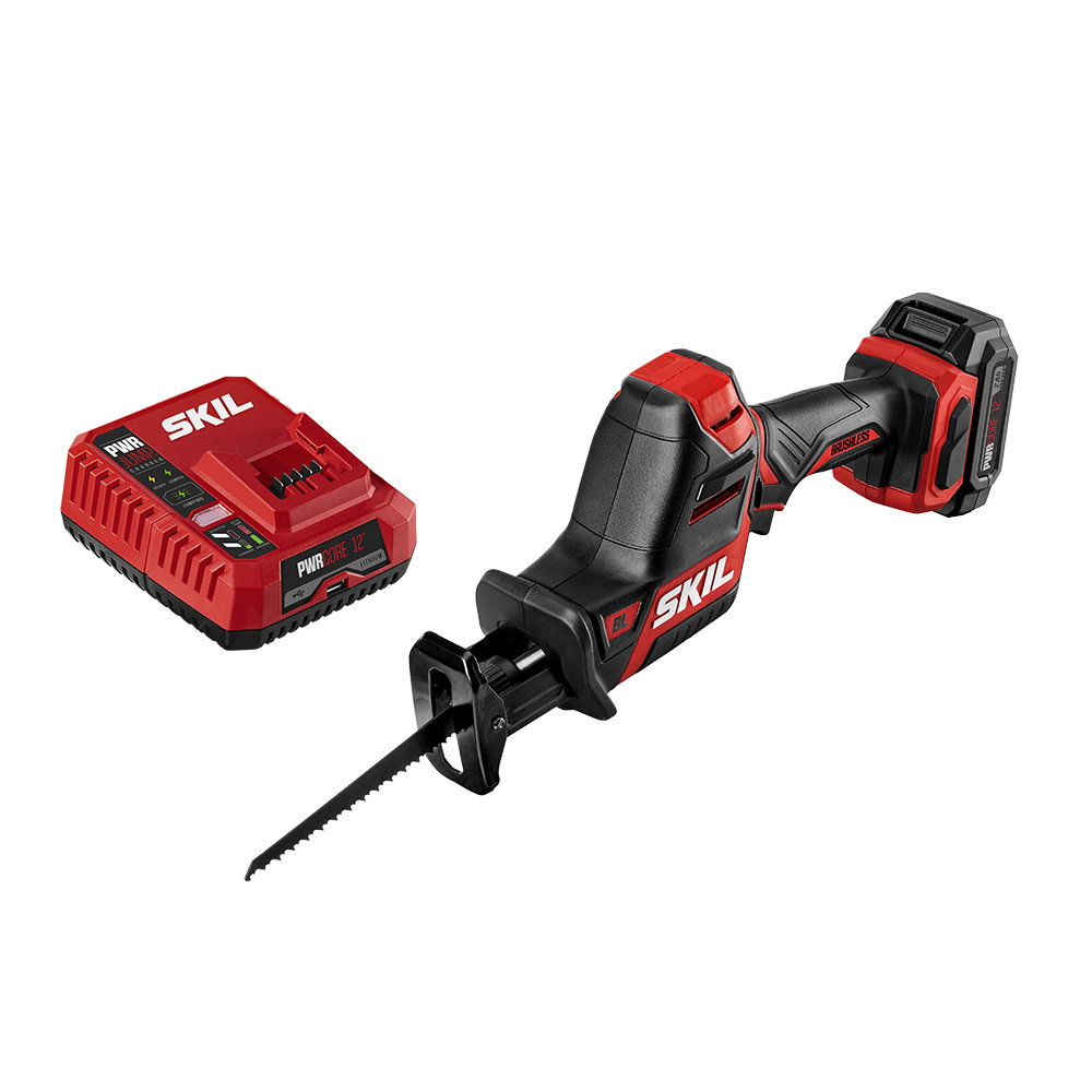 12V Reciprocating Saw Kit with Pwrcore 12 2.0AH Lithium Battery and Charger ;