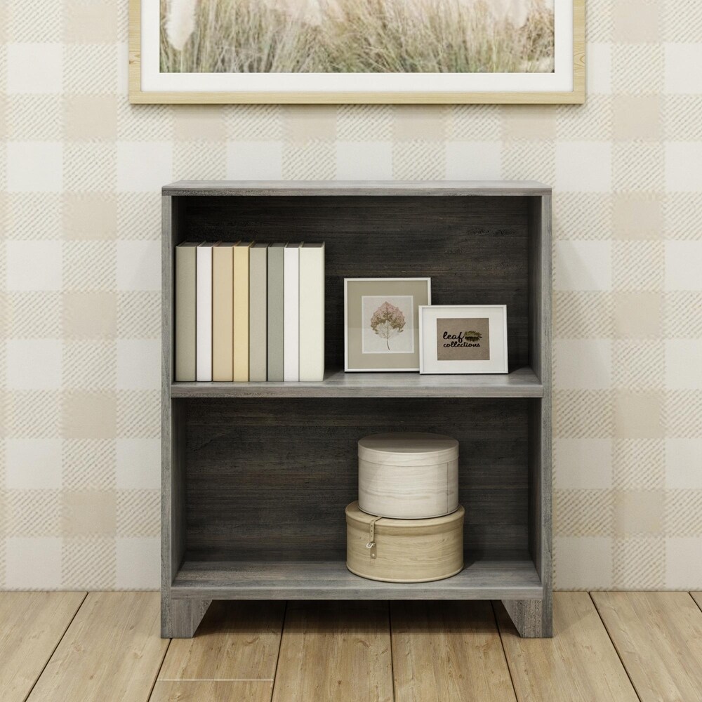 Max and Lily Farmhouse 2 Shelf Bookcase   28.5” L x 10.75” W x 32.75” H