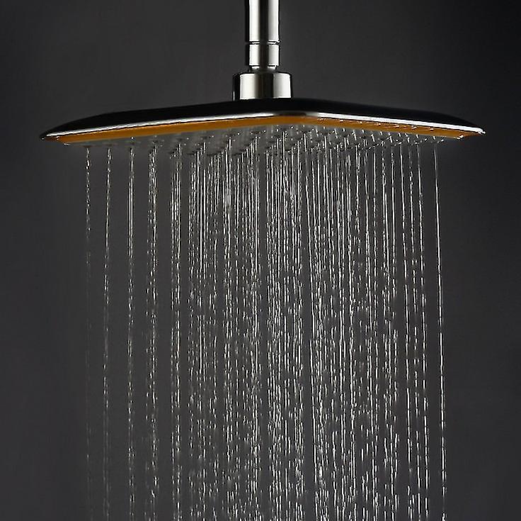 360 Swivel 9 Inch Square Rainfall Overhead Shower