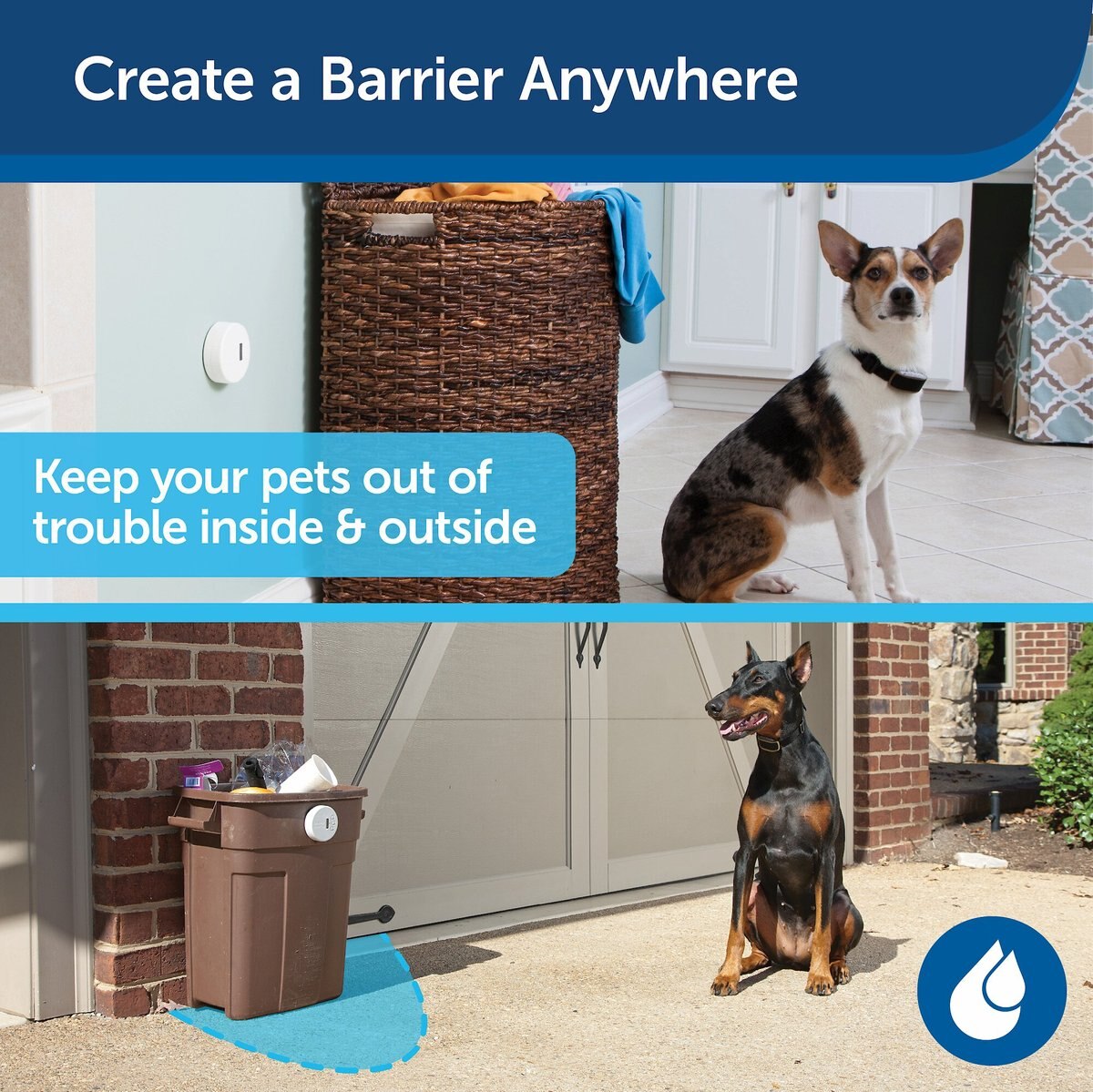 PetSafe Pawz Away Add-a-Barrier Mini Waterproof Adjustable Range Indoor Pet Barrier