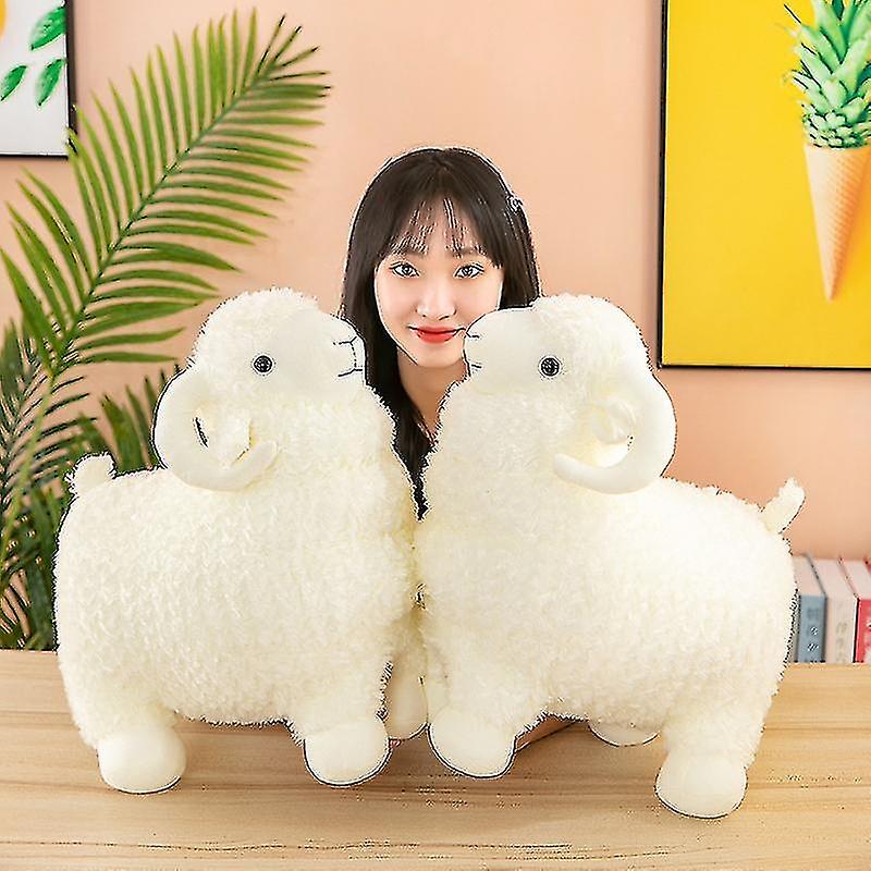 Small Sheep Plush Toy Alpaca Doll Cute Cartoon Simulation Goat Sleeping Pillow Girl Children's Gifts