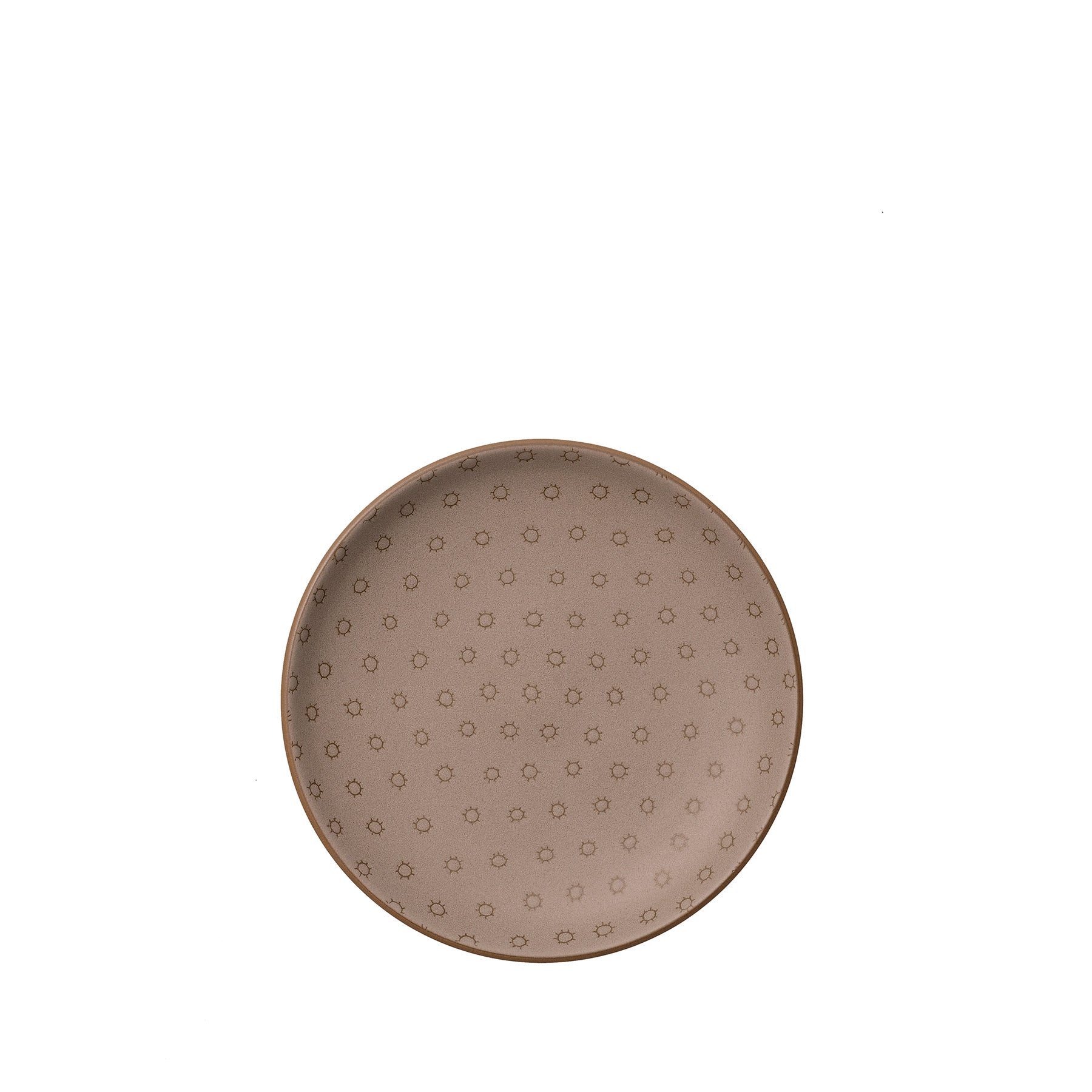 Eyelet Etched Salad Plate in Cocoa