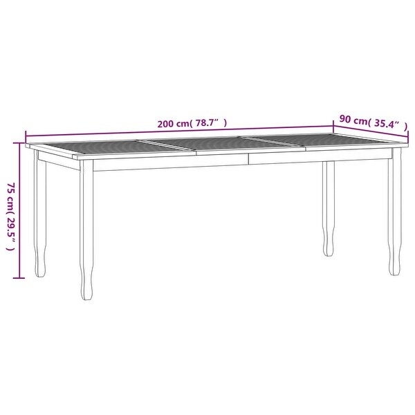 vidaXL Patio Dining Table 78.7