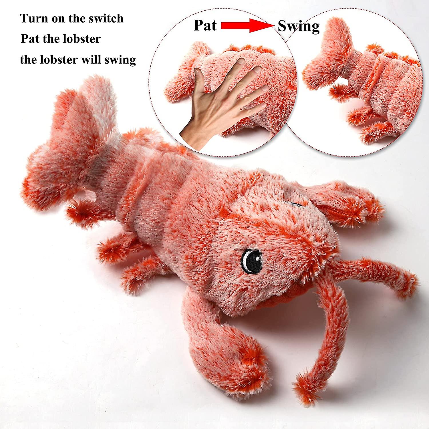 Floppy Lobster Cat Toy Catnip Toys， Floppy Fish Dog Toy， Usb Rechargeable Automatic Cat Toy Interactive Cat Toy With Catnip， Moving Cat Chew Toy， Cat