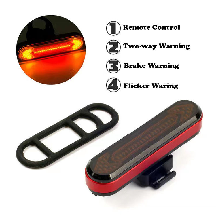 Wireless Remote Control Bike Turn Signal Light Bicycle Turning Lights Cycle Rear Light