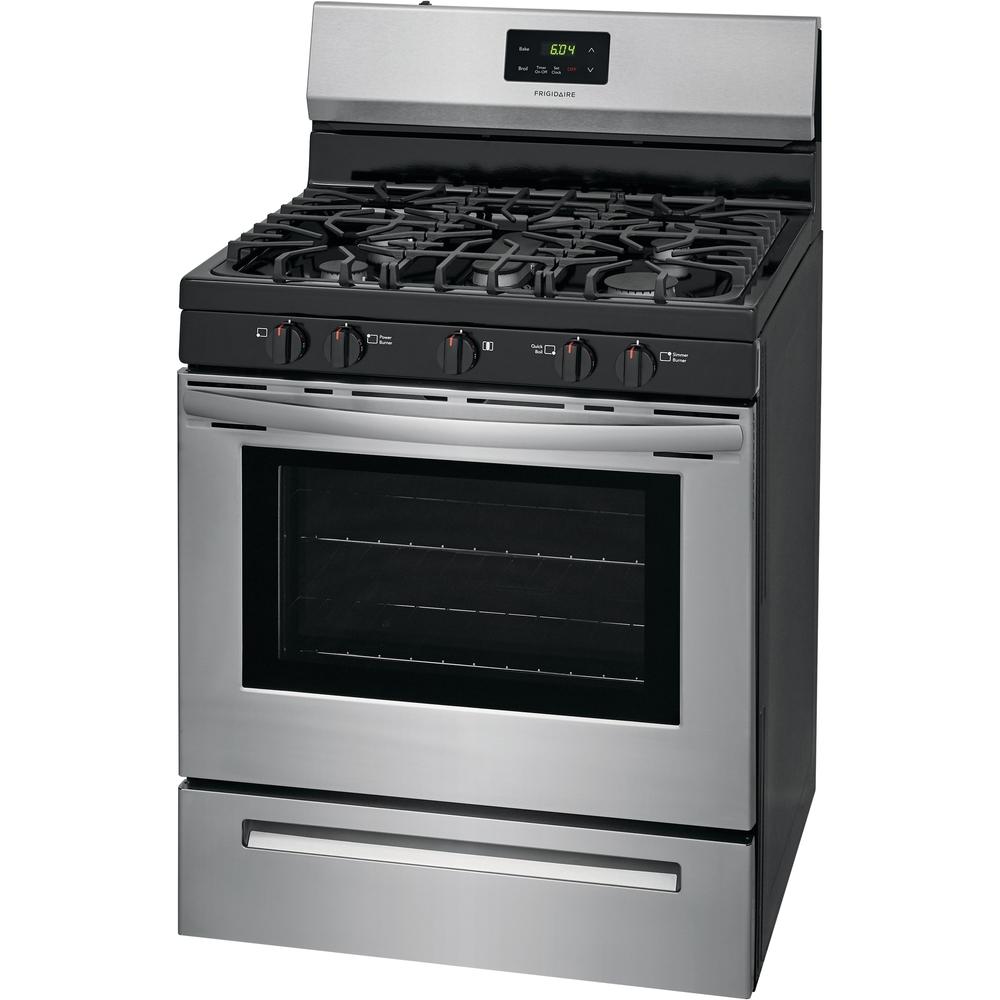 Frigidaire 30-inch Freestanding Gas Range with Even Baking Technology FCRG3052AS