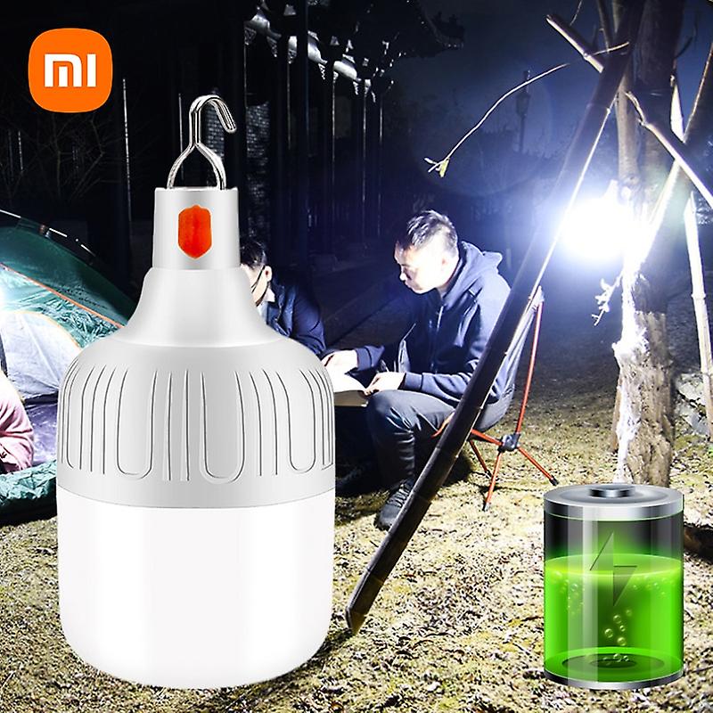 Xiaomi Usb Rechargeable Lamp Waterproof Camping Lantern Light Led Bulb Hanging Tent Light Portable