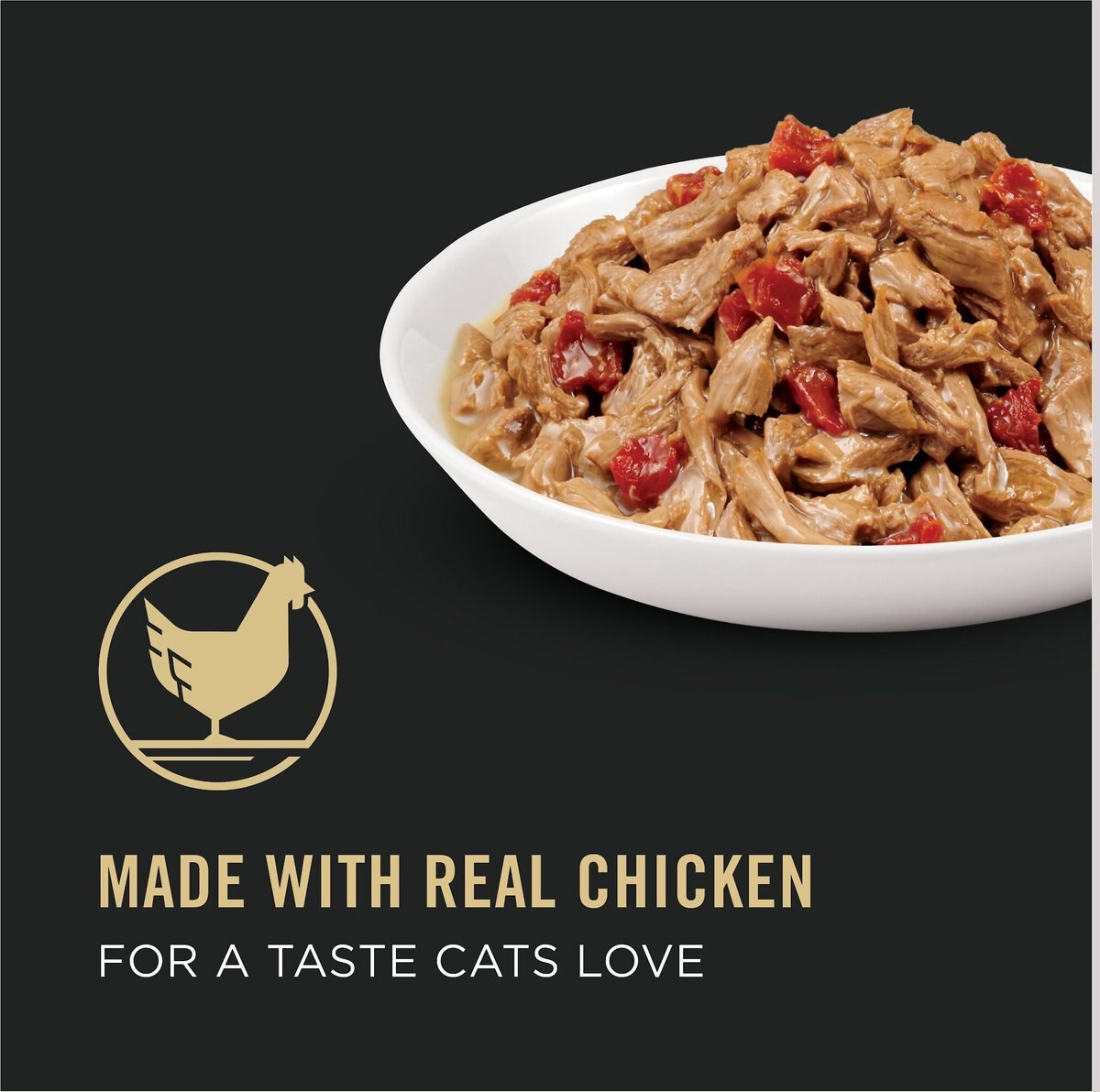 Purina Pro Plan Adult Chicken and Tomato Entree in Gravy Canned Cat Food