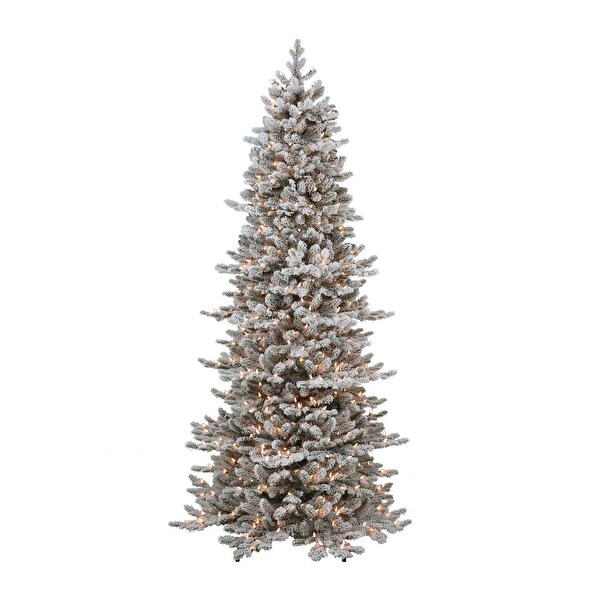 Puleo International 6.5 ft. Prelit Slim Royal Majestic Douglas Fir Downswept Artificial Christmas Tree