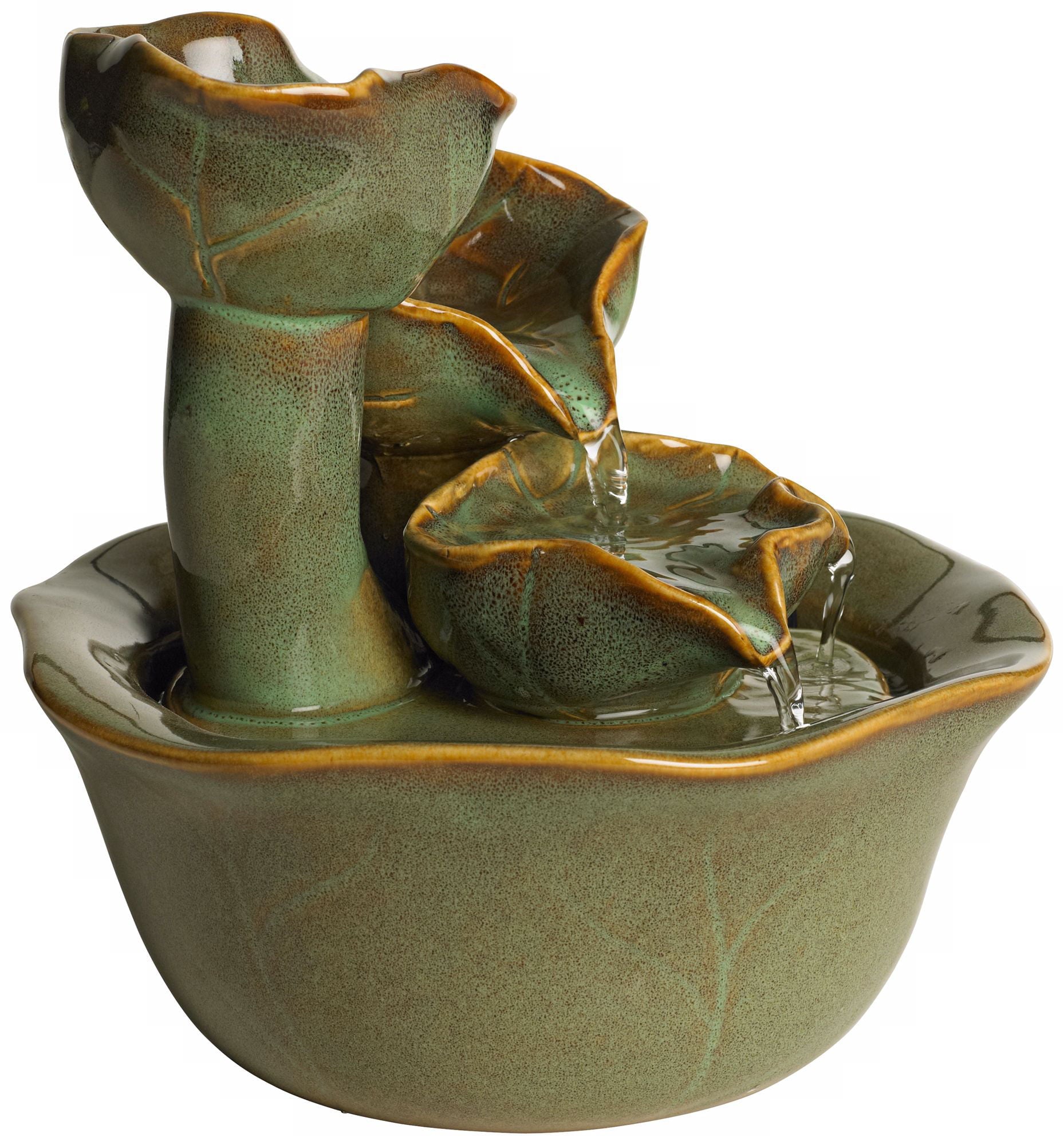 John Timberland Modern Organic Zen Indoor Tabletop Water Fountain 8